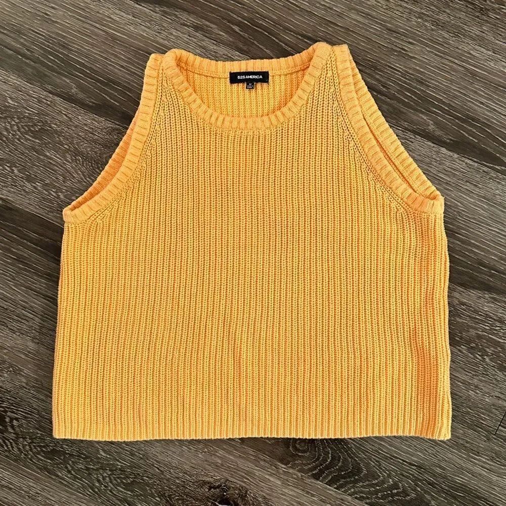 525 America high neck sleeveless sweater